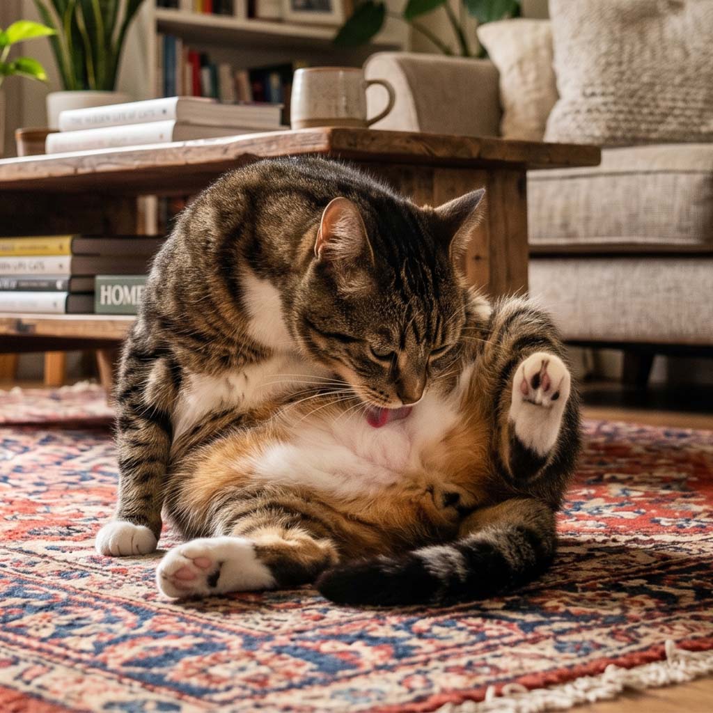 Kahle Stellen und ständiges Lecken: Putzt sich Ihre Katze zu viel?