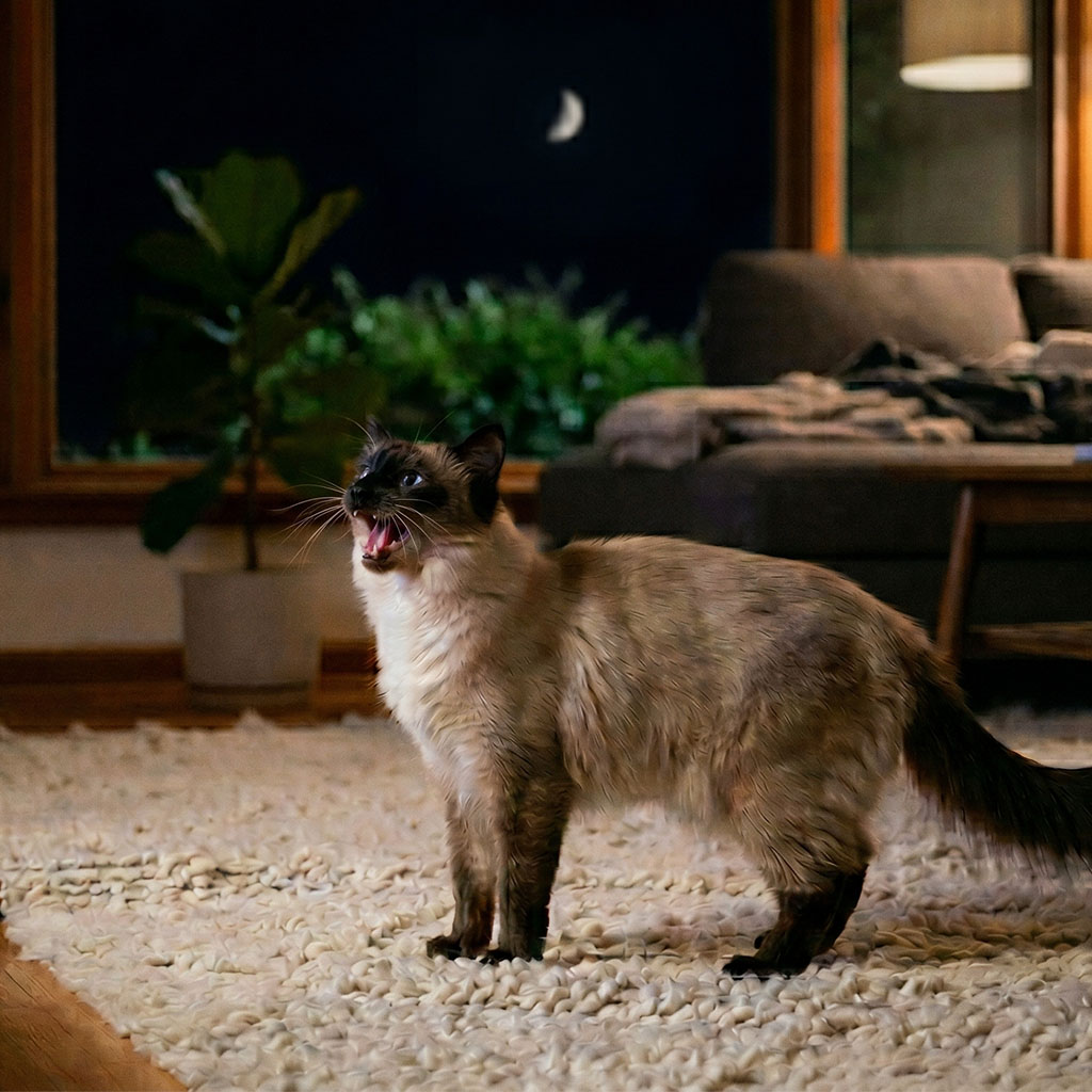 The Midnight Yowl: Decoding Sudden Vocalization in Senior Cats